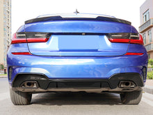 Schwarz Heckdiffusor Diffusor Auspuff Endrohre Passend für BMW G20 G21 M Sport Paket 2019-2022