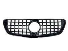 Panamericana Kühlergrill Front Grill Schwarz Glanz für Mercedes-Benz V-Klasse W447 2014 2015 2016 2017 2018 2019