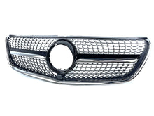 Diamant Kühlergrill Front Grill Schwarz für Mercedes Benz V-Klasse W447 V250 V260 14-19 fg353