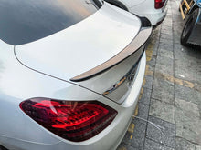 Schwarz Glanz Spoiler Heckspoiler für Mercedes C-Klasse W205 Limo C63 AMG 14-21 sp7