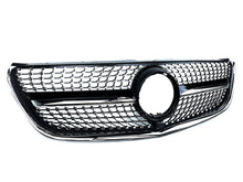 Diamant Kühlergrill Front Grill Schwarz für Mercedes Benz V-Klasse W447 V250 V260 14-19 fg353