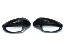Spiegelkappen Außenspiegel Schwarz Glanz für Audi A6 C8 A7 4K OHNE SideAssist mc145