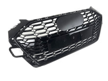 Kühlergrill Frontgrill Wabengrill Schwarz für Audi A4 S4 B9 S-Line Facelift 19+