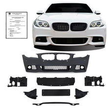 Front Stoßstange Kühlergrill Nebelscheinwerfer Matt Schwarz Passend für BMW 5er F10 F11 2011-2017