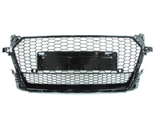 Wabengrill Kühlergrill Frontgrill Schwarz Glanz für Audi TT 8S Grill FV S Line TT Roadster 15-18 fg276