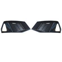 Lüftungsgitter Nebelscheinwerfer Blenden Gitter Schwarz für Audi A7 C8 S Line S7 18+