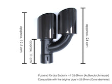 Auspuffblenden Auspuff Endrohre Schwarz für AUDI A6 4G C7 A7 4G Sportback Q5 8U A4 B8 8K A5 8T