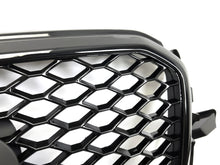 RSQ5 Optik Schwarz Glanz Kühlergrill Wabengrill Grill für AUDI Q5 8R SQ5 S Line 2013-2017