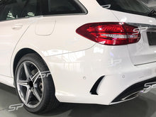 Heck Flossen Flaps Canards Splitter Aero Flics für Mercedes C-Klasse S205 Kombi C43 AMG Line 2015-2018 pz16