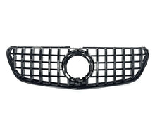 Schwarz Kühlergrill Front Grill für Mercedes V Klasse W447 Facelift mit originalen Diamantgrill 19+