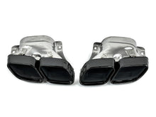 Schwarzer Diffusor + Auspuffblenden für Mercedes Benz E Klasse C207 Coupe E250 E350 AMG Line 2013-2017