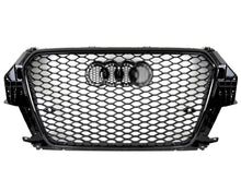 RSQ3 Stil Kühlergrill Wabengrill Schwarz für Audi Q3 Grill 8U S Line 2011-2014 vor MOPF fg243