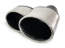 Silber Auspuffblende Endrohre Blenden Passend für AUDI BMW Mercedes Universal 70-73mm et288