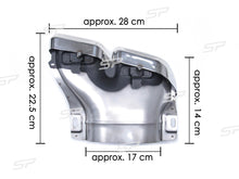 Diffusor Heckdiffusor + Chrom Auspuffblenden für Mercedes Benz C Klasse W205 S205 C43 AMG Line di62