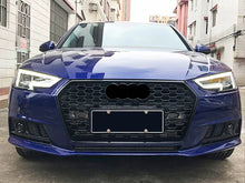 Schwarz Nebelscheinwerfer Blenden Gitter für Audi A4 B9 S-Line ohne ACC 15-19