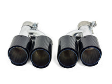59-63 mm Carbon Fiber Endrohr Auspuffblenden Duplex Auspuff Blenden Passend für AUDI BMW Universal et293