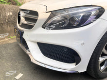 Schwarz Front Aero Flaps für Mercedes W205 S205 C205 A205 C43 AMG Line 15-18
