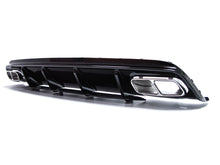 Heckdiffusor + Chrom Auspuffblenden für Mercedes A Klasse W176 A45 AMG Line 2015-2018