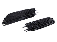 Lüftungsgitter Nebelscheinwerfer Blenden Gitter Schwarz für Audi A6 C7 2011-2014 VFL