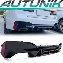 Heckdiffusor Diffusor Heckansatz Schwarz für BMW 5er G30 G31 Sport Paket 16-22
