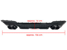 Heckdiffusor Diffusor Auspuff Blenden Schwarz Passend für BMW X3 G01 M Sport Paket 30d 30i 18+