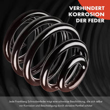 2x Federn Fahrwerksfeder Hinten für Mercedes-Benz Viano Vito/Mixto Kasten W639