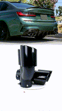 Schwarz Endrohre Auspuff Blenden für BMW G20 G21 G22 G42 M Sport 19+ et308