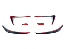 Front Stoßstange Flics Flaps Flossen Schwarz für VW Golf VII 7 GTI 2013-2016