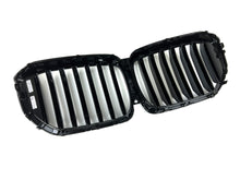 Schwarz Einsteg Frontgrill Kühlergrill Grill Nieren Passend für BMW X5 G05 LCI ab 2024 fg332
