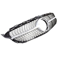 Silber Diamantgrill Kühlergrill Front Grill für Mercedes C-Klasse W205 S205 C205 C43 AMG Facelift 2019+ fg62