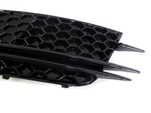 Lüftungsgitter Nebelscheinwerfer Blenden Gitter Schwarz für Audi A6 C7 2011-2014 VFL