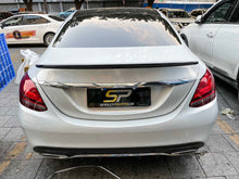 Schwarz Glanz Spoiler Heckspoiler für Mercedes C-Klasse W205 Limo C63 AMG 14-21 sp7