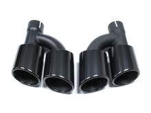 Auspuffblenden Auspuff Endrohre Schwarz für AUDI A6 4G C7 A7 4G Sportback Q5 8U A4 B8 8K A5 8T