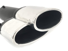 NEU Silber Auspuffblende Endrohre Blenden Passend für AUDI BMW Mercedes Universal 72-75mm et281
