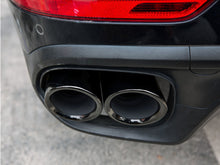 Schwarz Auspuff Auspuffblenden Endrohre für Porsche Cayenne 92A V6 MOPF 14-17