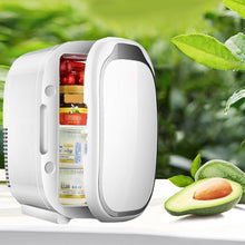 2 In 1 Mini Kühlschrank Tragbare Schrankbox AC/DC Weiß 4L für Auto Büro Zimmer Outdoor