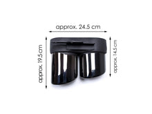 Diffusor Auspuff Schwarz für AUDI A6 Heckdiffusor C8 mit S-Line Limo 18-21 di133