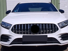 Kühlergrill Grill Panamericana Schwarz Chrom für Mercedes Benz A-Klasse W177 ab 2018