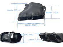 C63s Optik Heckdiffusor Diffusor Endrohre Schwarz für Mercedes W205 S205 Seriens.
