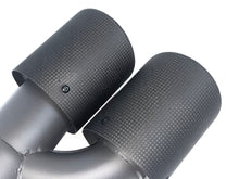 Matt Carbon Fiber Auspuffblenden Auspuff Endrohr Satz Passend für BMW 5er G30 G31 G38 M Sport Paket ab17 et237