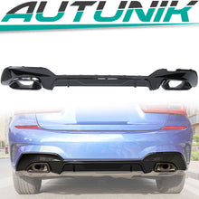 Schwarz Heckdiffusor Diffusor Auspuff Endrohre Passend für BMW G20 G21 M Sport Paket 2019-2022