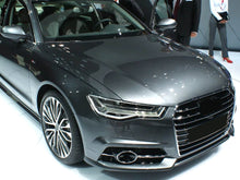Lüftungsgitter Nebelscheinwerfer Blenden Gitter Grill Chrom für Audi A6 C7 S Line S6 2015-2018 mit ACC
