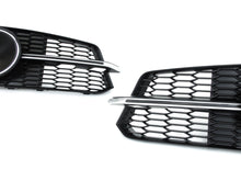 Lüftungsgitter Nebelscheinwerfer Blenden Gitter Grill Chrom für Audi A6 C7 S Line S6 2015-2018 mit ACC