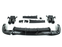 Diffusor Heckdiffusor + Auspuffblenden Schwarz für Mercedes S Klasse W223 AMG Line Bs Style 21-24