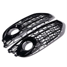 Schwarz Nebelscheinwerfer Grill Abdeckung Für Audi A4 B8 B8.5 Allroad 09-15