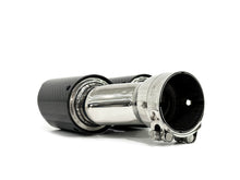 Glanz Carbon Duplex Sportauspuff Auspuffblenden Endrohre Passend für AUDI BMW Benz Universal 62-66mm et256