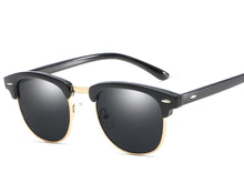 Metall UV400-Schutz Sonnenbrille Groß Brille Runde Reisenbrille für Damen Herren Angeln Fahren