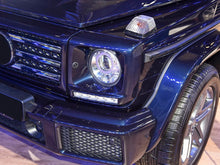 Scheinwerfer Abdeckungen Rahmen MIT E-Zeichen Tagfahrlicht Schwarz für Mercedes G-Klasse W463 1990-2012 ed32