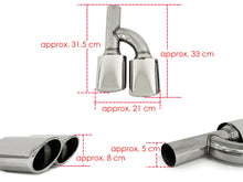 Chrom Doppel-Auspuff Auspuffblenden Auspuff Endrohr für Mercedes Benz W221 W211W204 C218 R171 et246