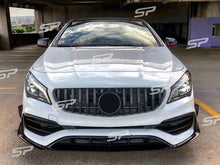 Frontspoiler Splitter Flaps Stoßstange Aero-Kit für Mercedes CLA Spoiler C117 X117 CLA 45 AMG Line  2016-2019 pz210